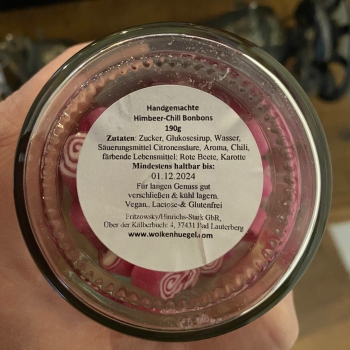 FOOD - Himbeer-Chili Bonbons 190g Glas