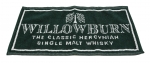 Willowburn - Bartowel dunkelgrün/weiß 50x25cm